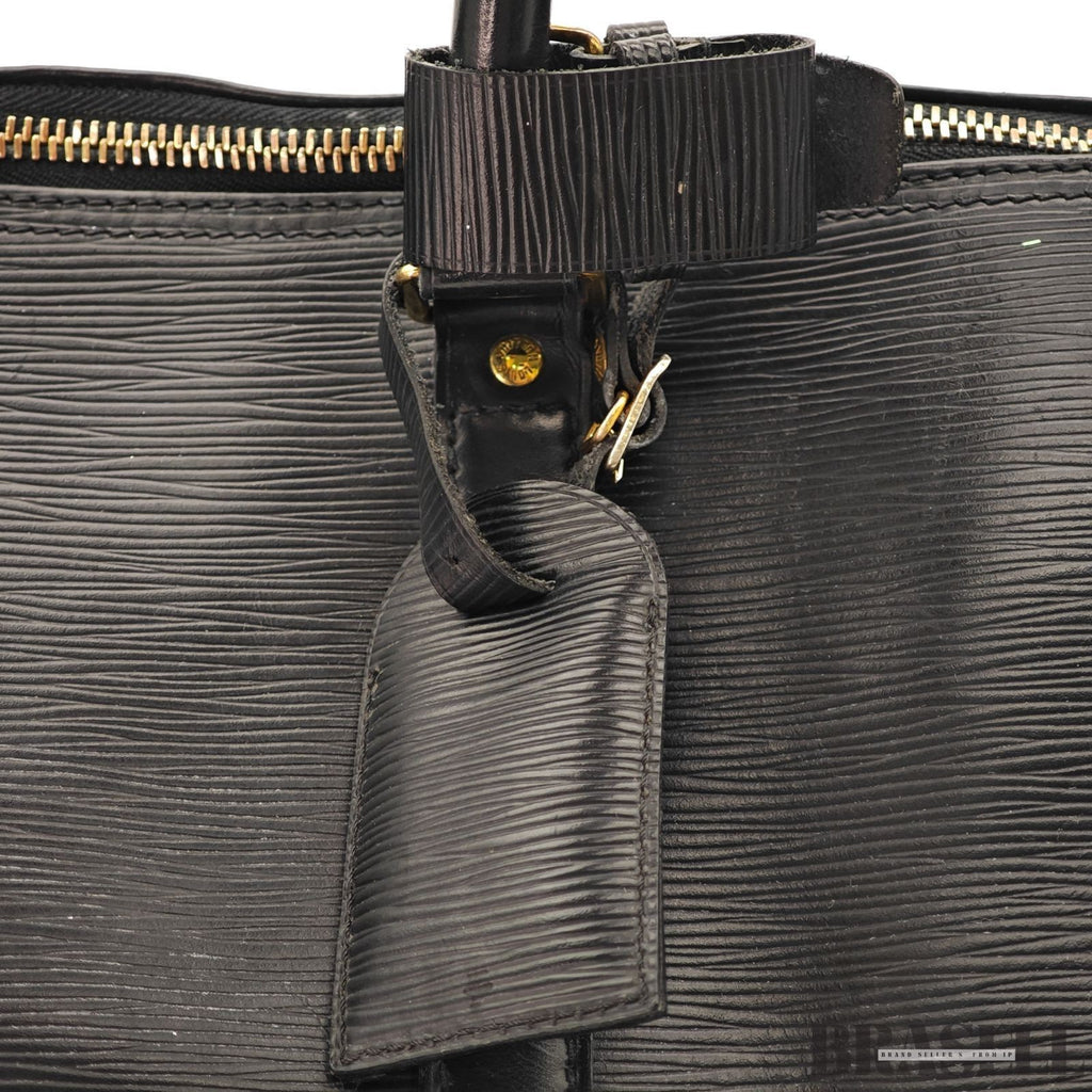 Louis Vuitton Epi Keepall 50 Black Boston Travel Bag Large Leather M42962
