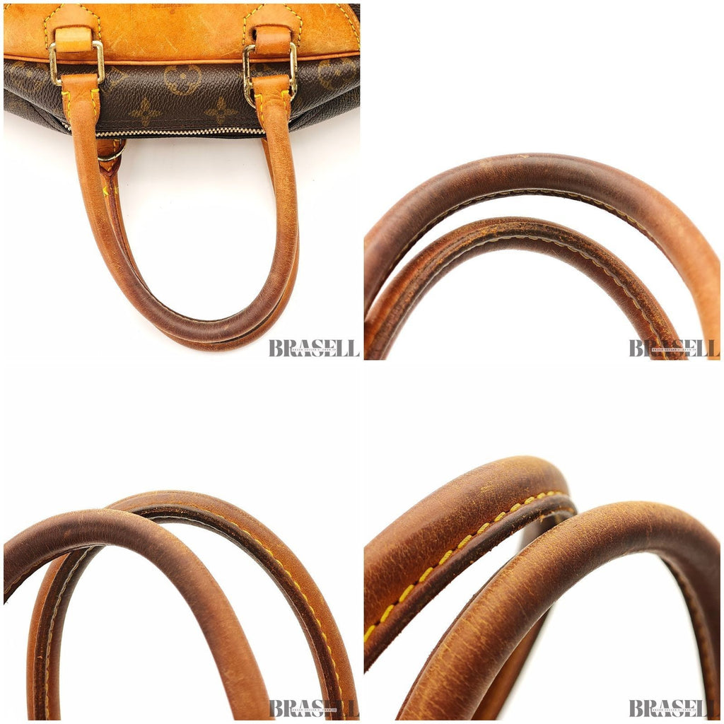 Louis Vuitton Monogram Deauville Handbag M47270 Bag Large Capacity Brown Unisex