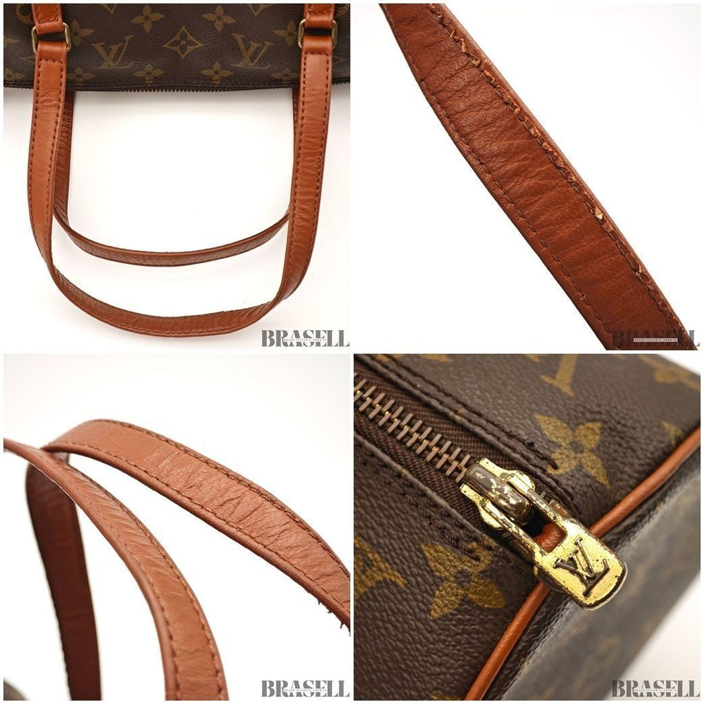 LOUIS VUITTON Monogram Papillon 30 M51385 HandBag Mini Boston Bag Brown France