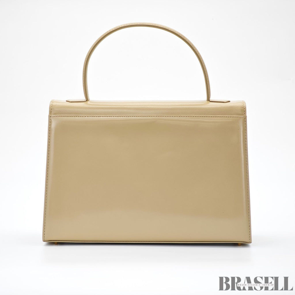 Yves Saint Laurent Vintage Style Top Handle Bag with Logo Hardware