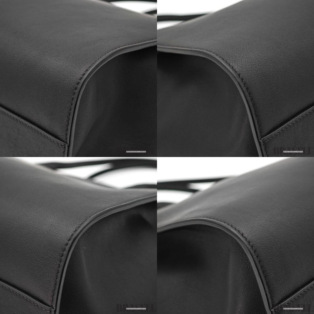 The Row Marlo 17 Leather Tote Bag Handbag Black Women's Made in Italy