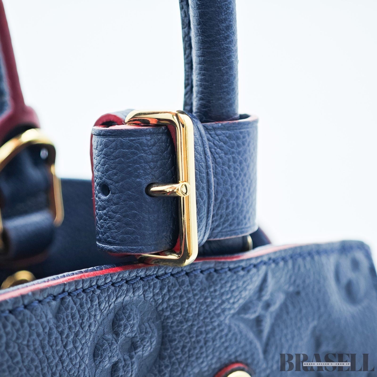 LOUIS VUITTON Montaigne MM M42746 Empreinte Marine Rouge 2-Way Handbag Women’s