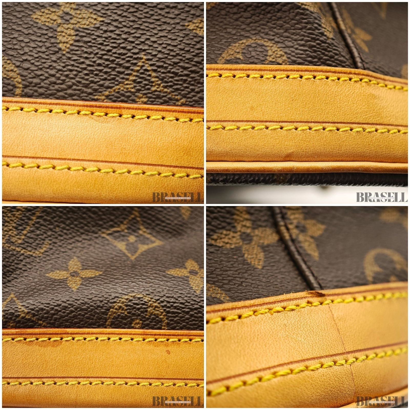 LOUIS VUITTON Bucket GM M42236 Tote Bag Monogram Brown Leather Pouch Dust Bag