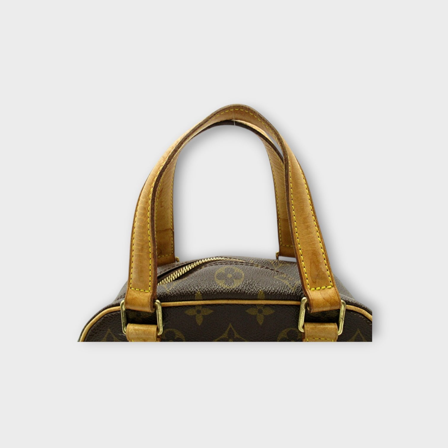 Louis Vuitton Excentri Cite M51161 Monogram Tote Bag Canvas Leather Brown【B】