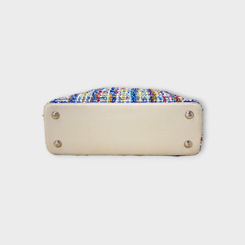 Louis Vuitton Capucines BB Tweed Shoulder Bag Handbag Multicolor 【B】