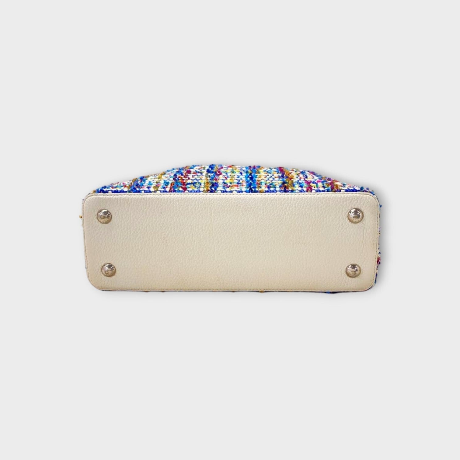 Louis Vuitton Capucines BB Tweed Shoulder Bag Handbag Multicolor 【B】