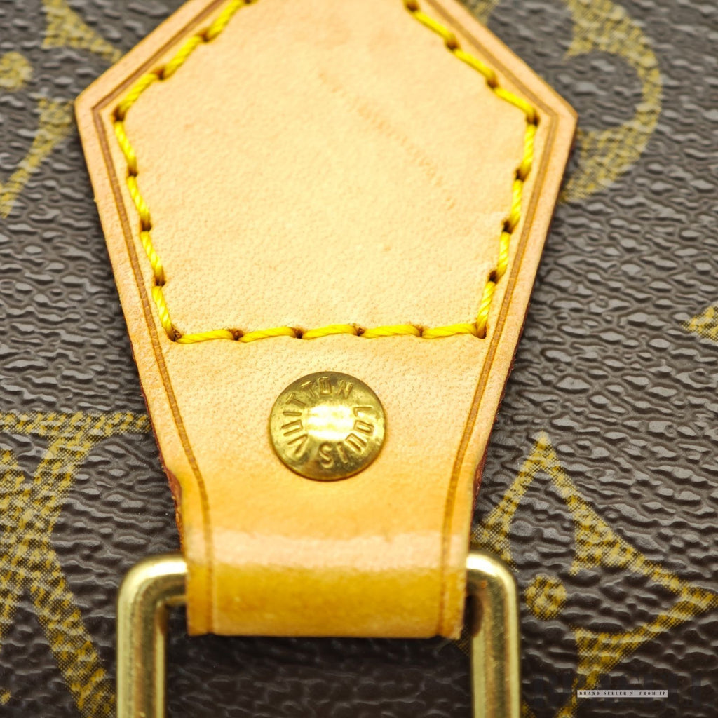 LOUIS VUITTON Monogram Alma PM M53151 Handbag Brown with Padlock