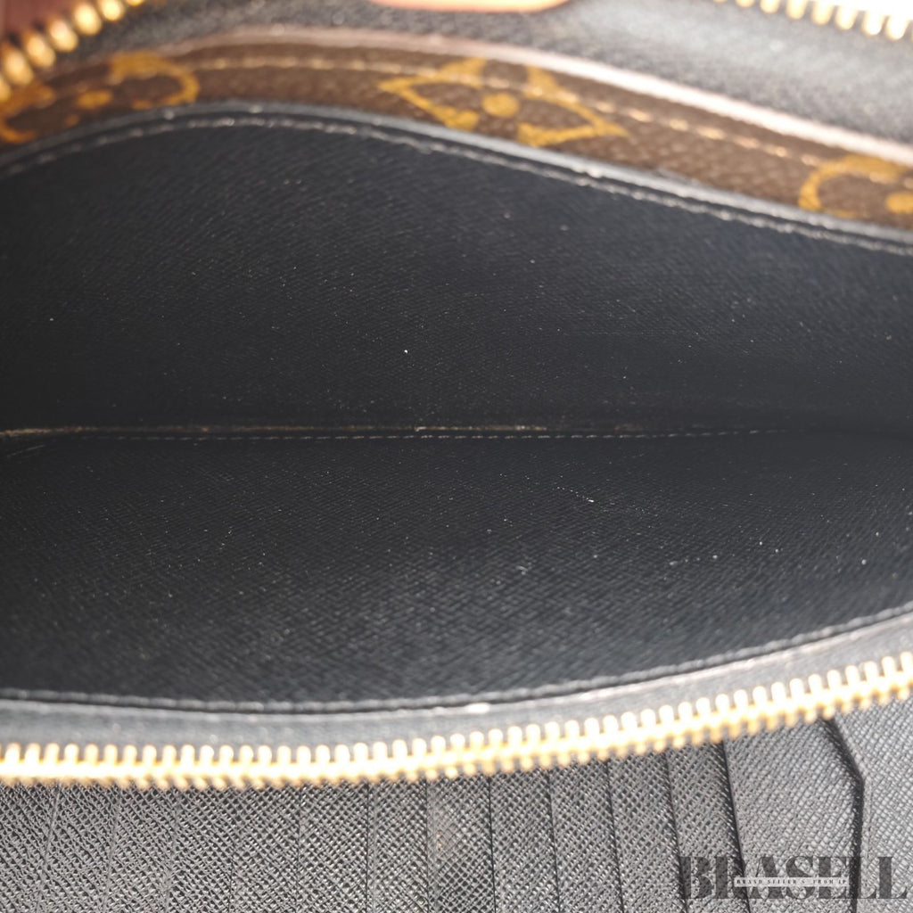 LOUIS VUITTON M60679 Monogram Daily Organizer Card Case Clutch Bag Wallet Brown