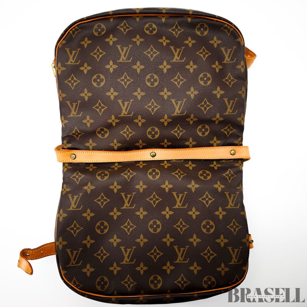 Louis Vuitton Saumur 30 M42256 Shoulder Bag Monogram Canvas Leather Brown
