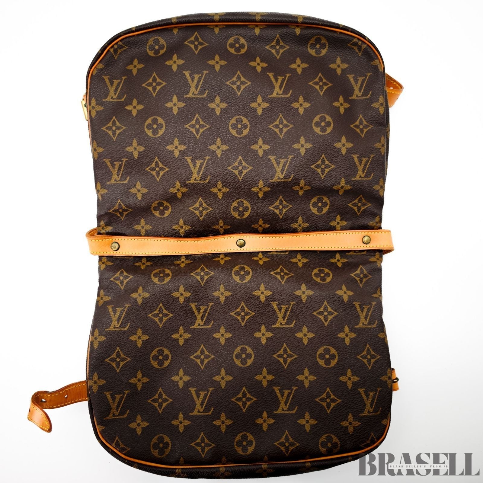Louis Vuitton Saumur 30 M42256 Shoulder Bag Monogram Canvas Leather Brown