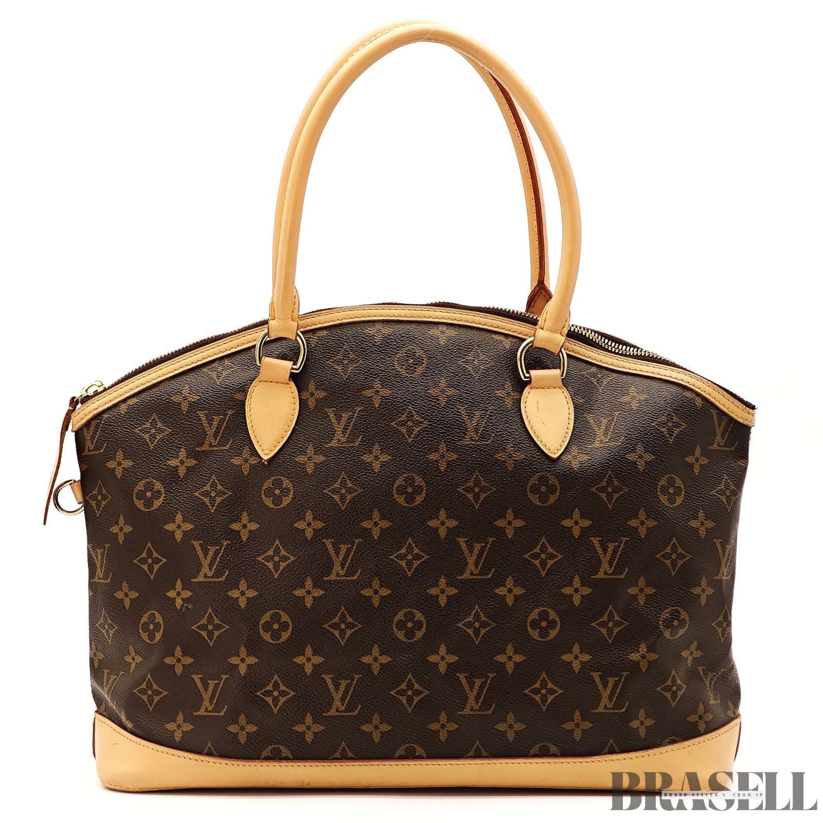 Louis Vuitton Lockit Horizontal Tote Bag M40104 Monogram Canvas Leather Brown