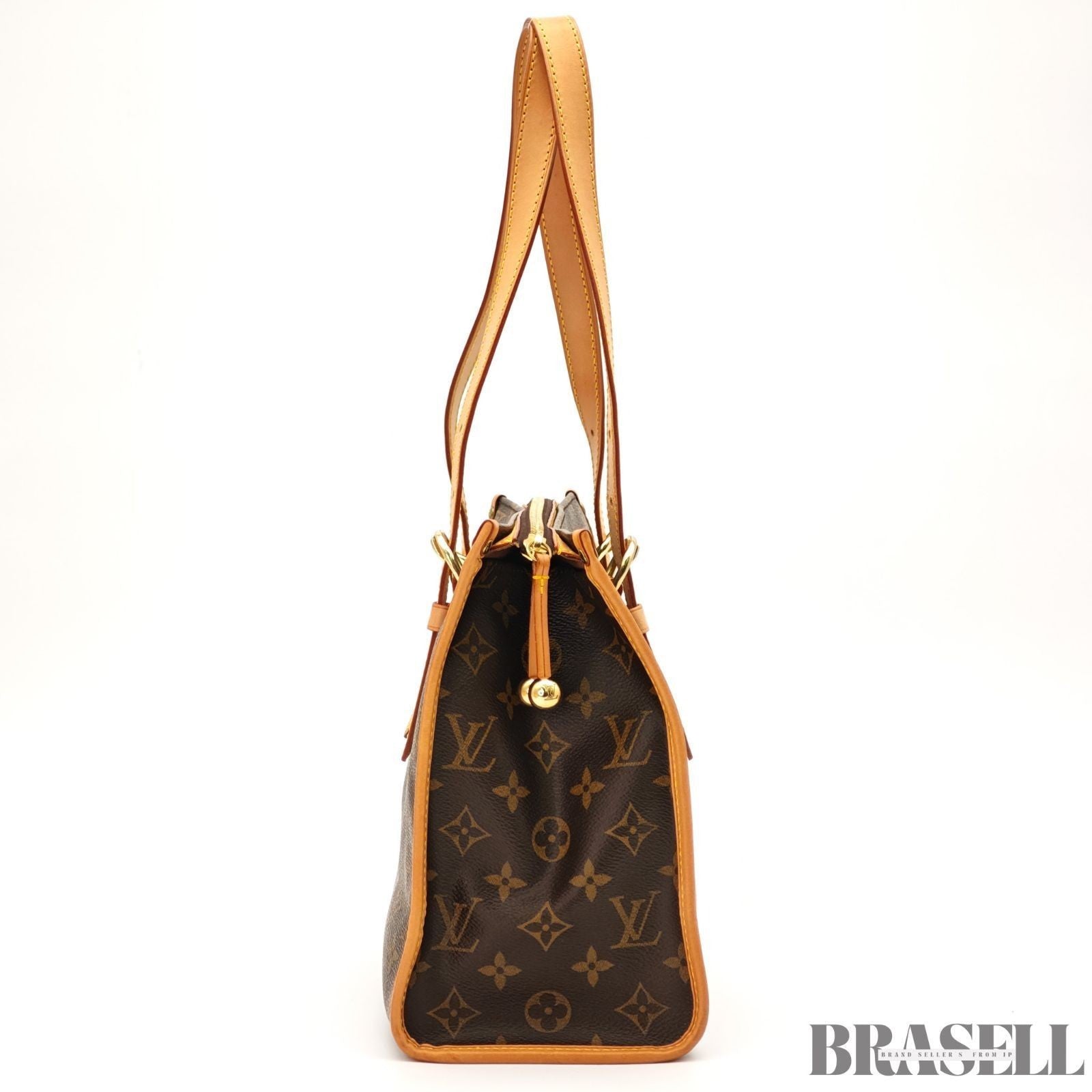 Authentic Louis Vuitton Monogram Popincourt Tote bag M40007 Canvas Brown