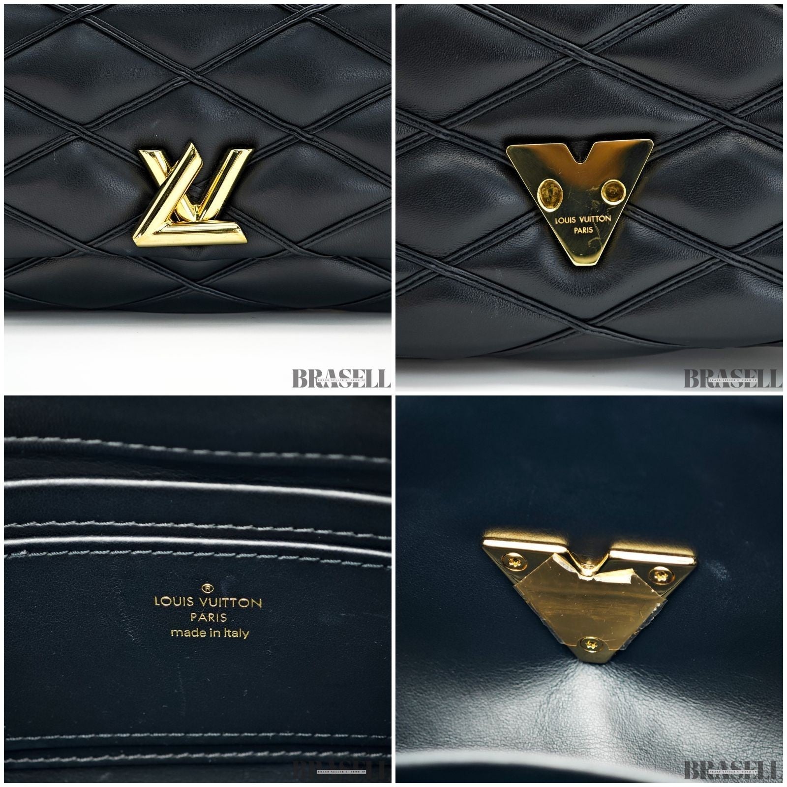Louis Vuitton Maltage Pattern GO-14 PM M12004 2Way Handbag Chain Black