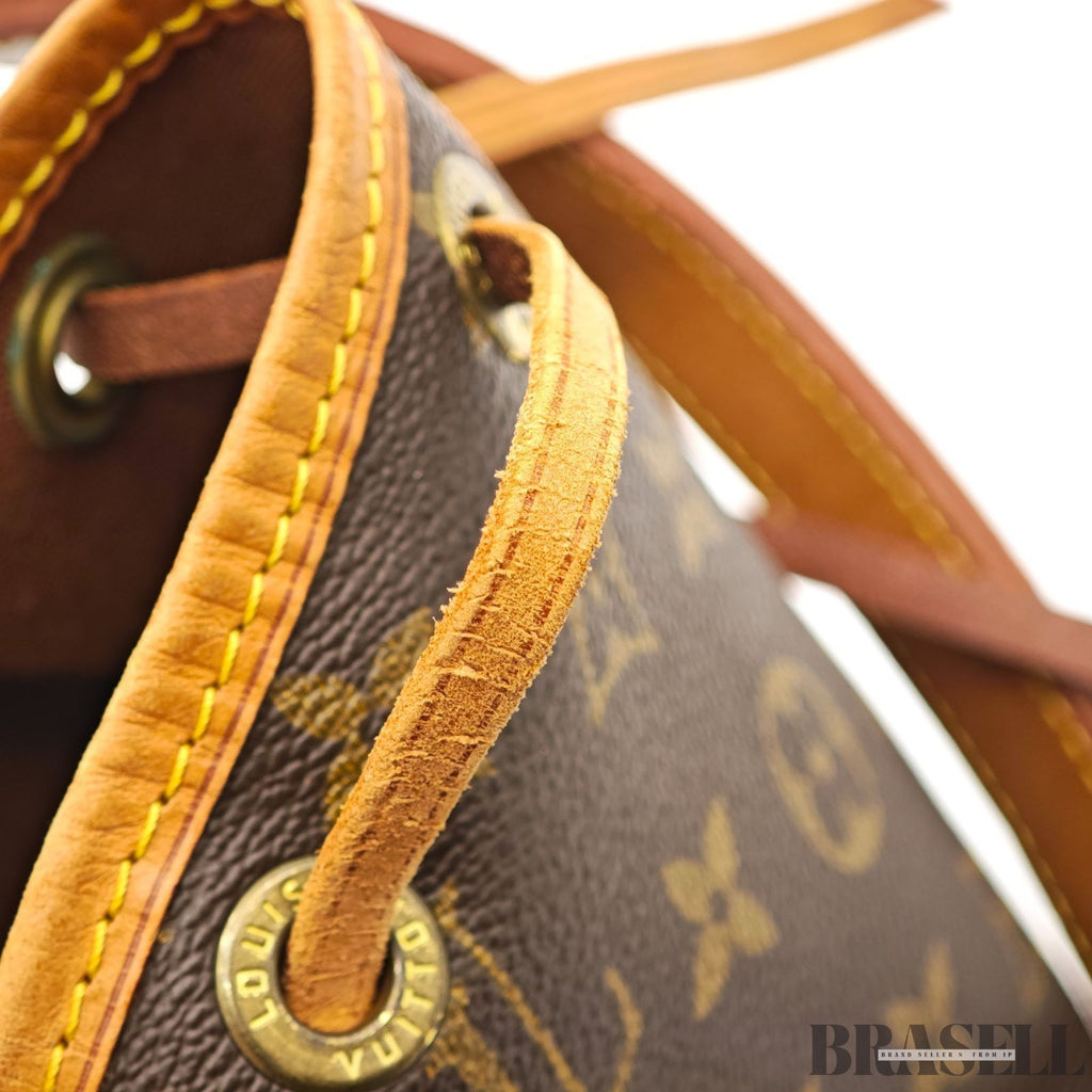 LOUIS VUITTON Petit Noe M42226 Monogram Handbag Bucket Bag Brown Women’s