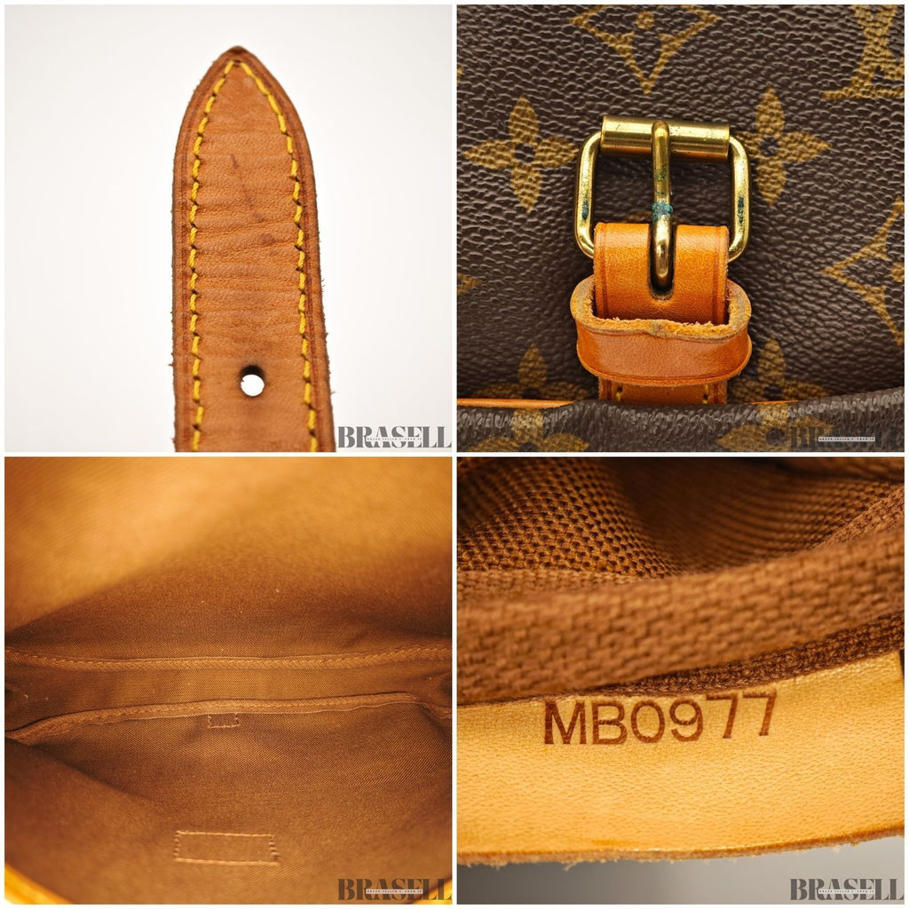 Louis Vuitton Saumur 30 M42256 Shoulder Bag Monogram Canvas Leather Brown