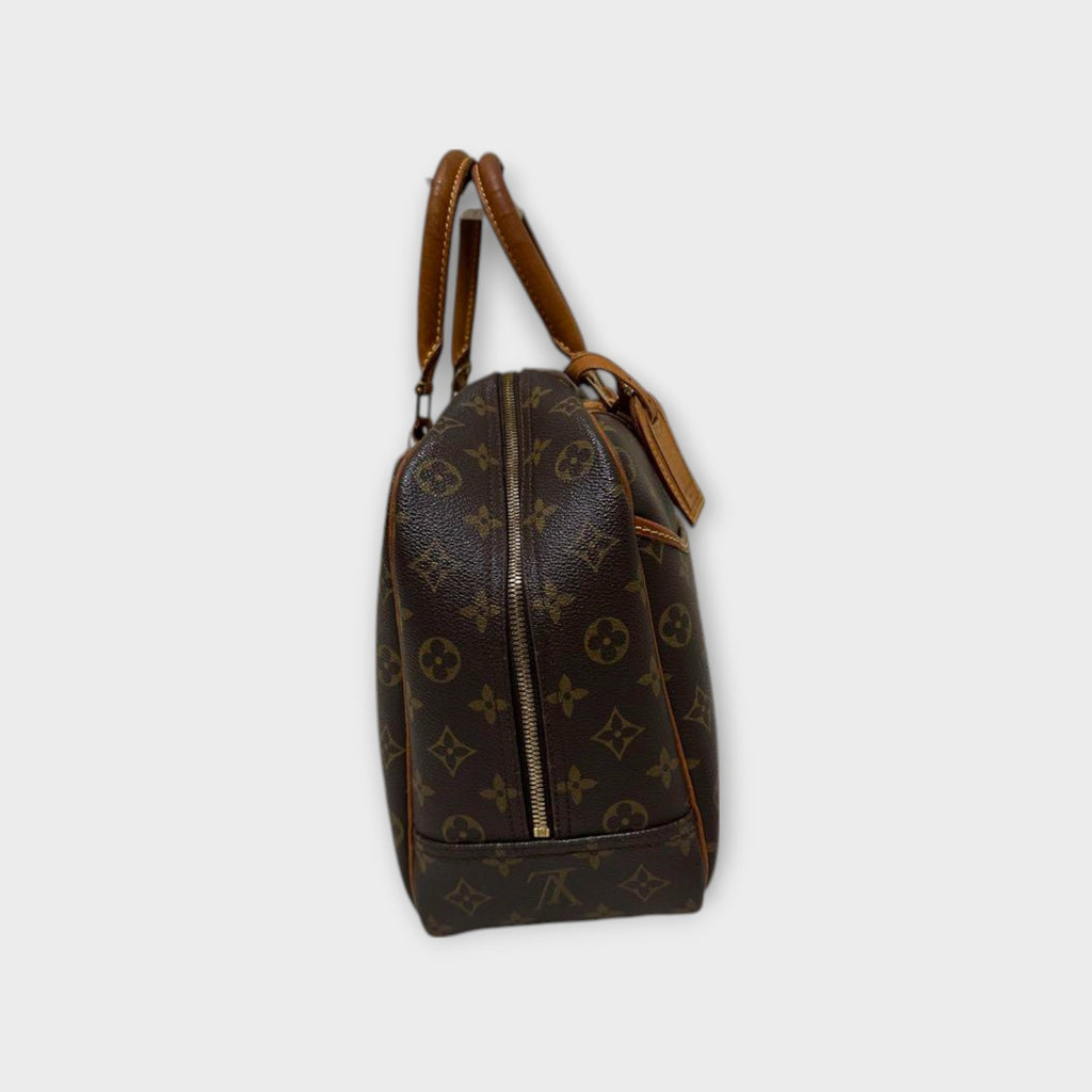 Louis Vuitton M47270 Bowling Vanity Deauville Brown PVC Leather Boston Bag 【B】