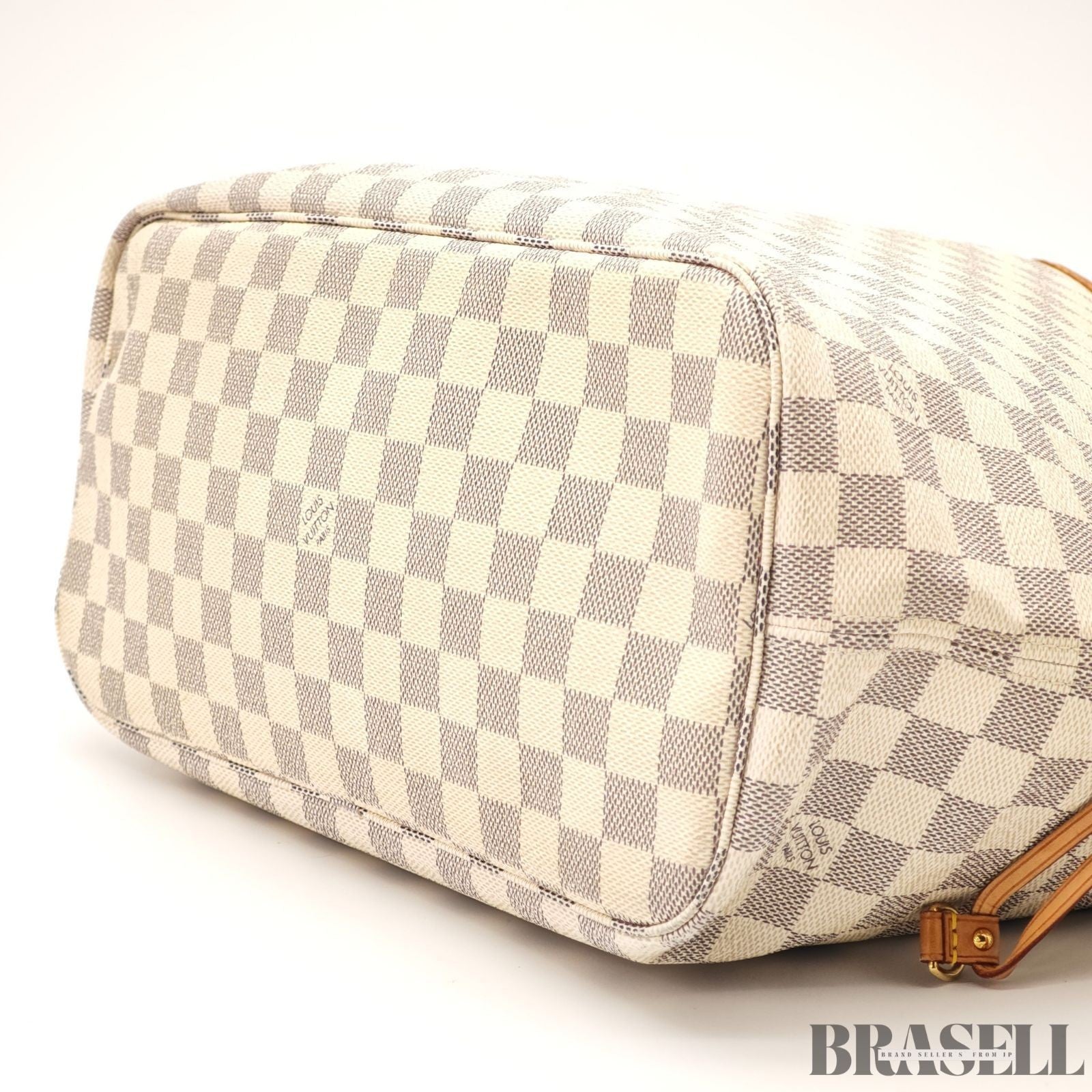 LOUIS VUITTON Neverfull MM N51107 Damier Azur Tote Bag Large Canvas Unisex