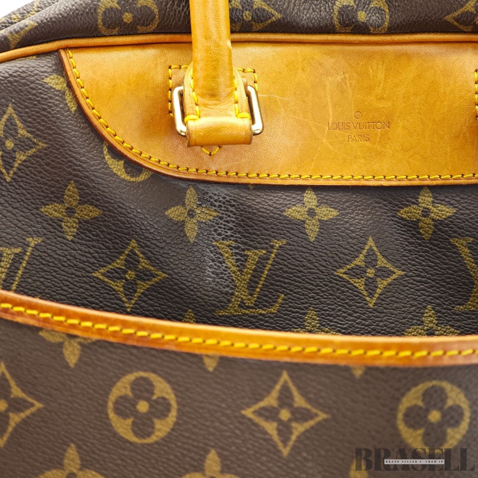 LOUIS VUITTON Deauville M47270 Monogram Travel Handbag Brown Women’s
