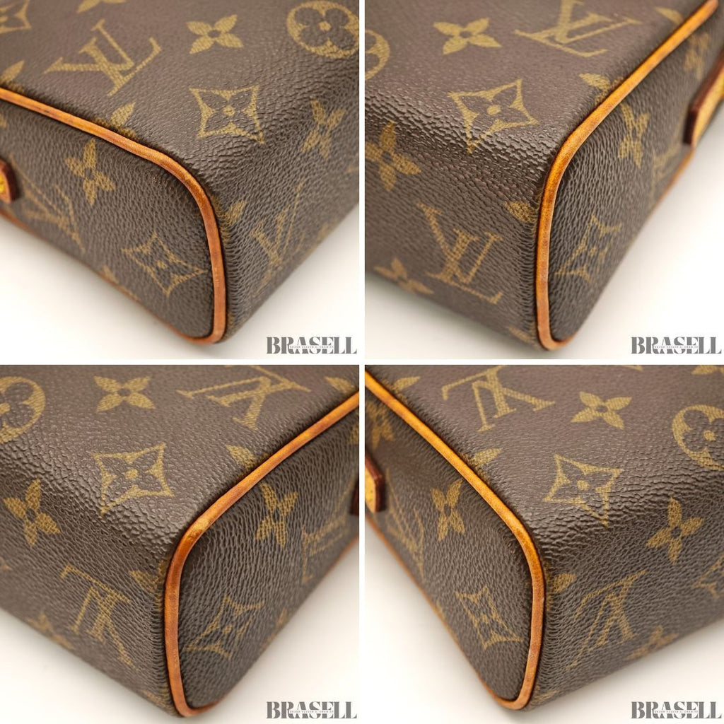 Louis Vuitton Recital M51900 Monogram Canvas Brown Handbag w/Box Dust Bag