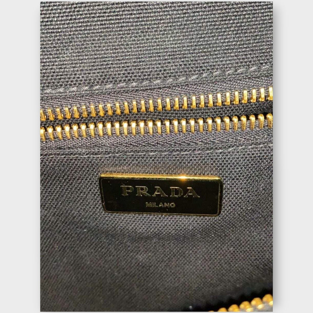 PRADA Midollino Garden Flowers Basket Bag