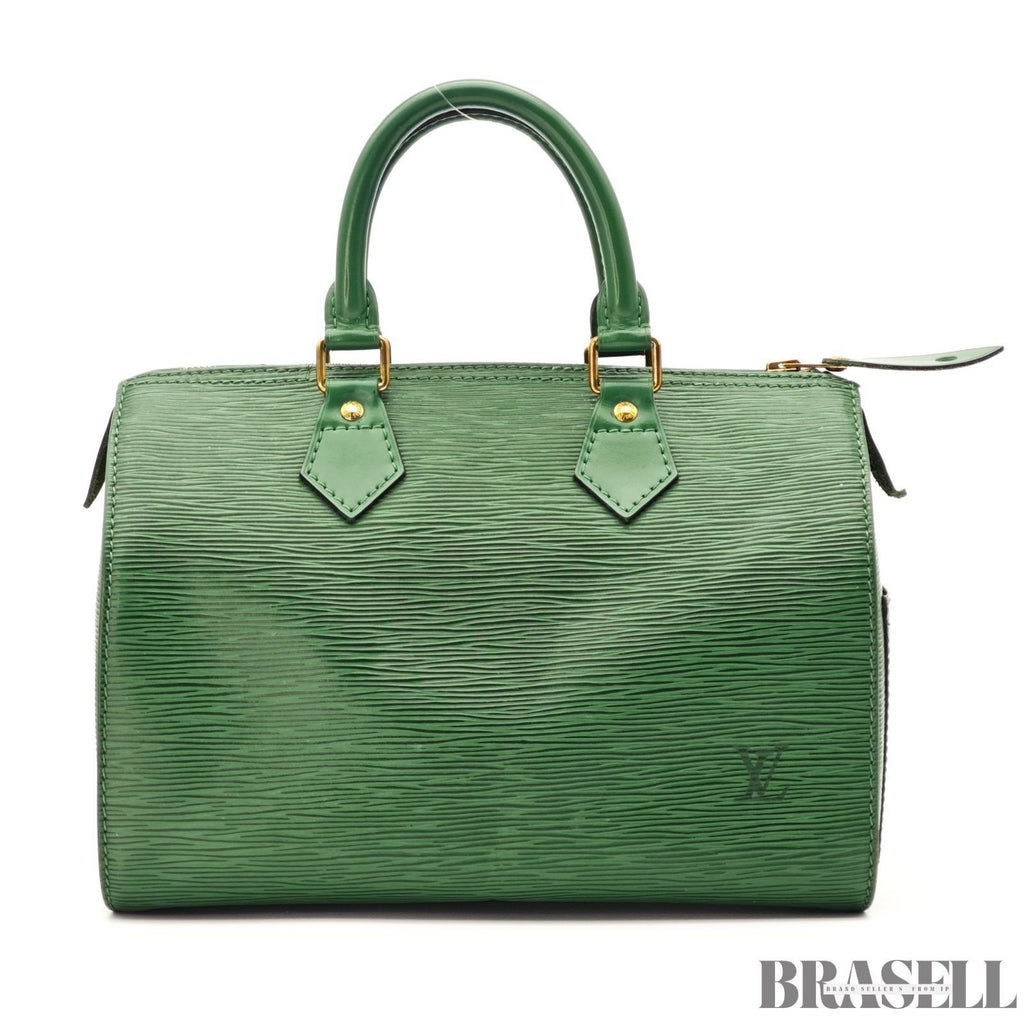 Louis Vuitton Epi Speedy 25 M43014 Mini Boston Bag Epi Leather Green Authentic
