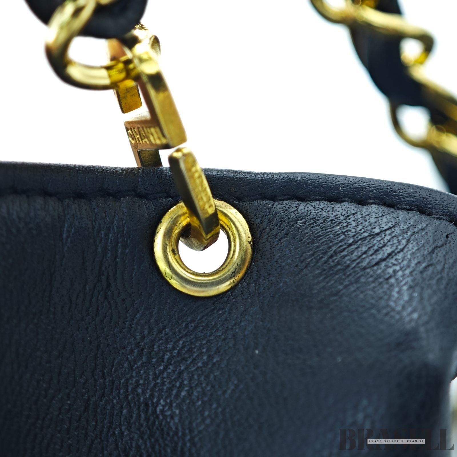 Chanel Lambskin Matelassé 25 S-Flap Shoulder Bag Small Black Ladies w/Dust Bag