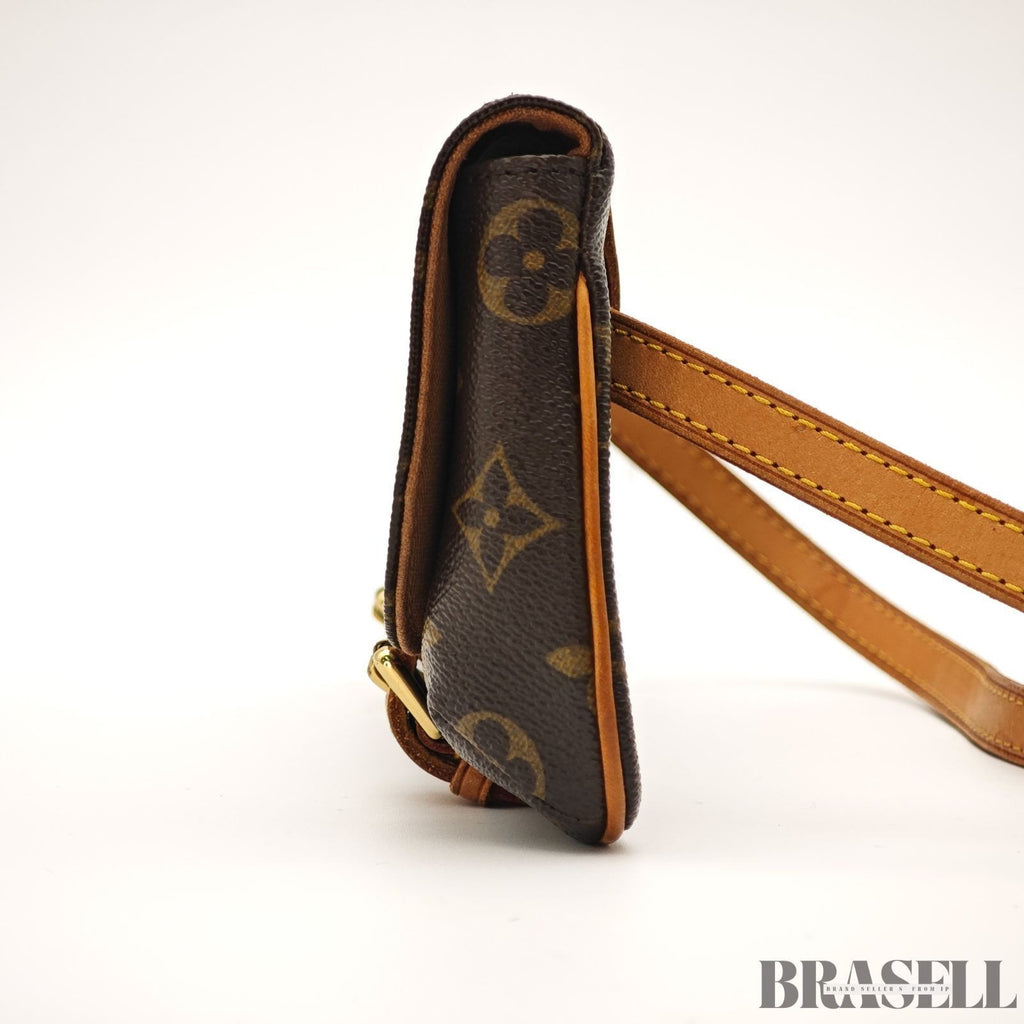 Louis Vuitton Marelle M51159 Monogram Brown Waist Pouch Shoulder Bag Small