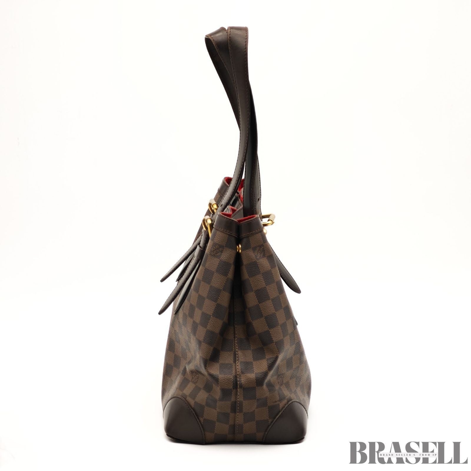 Louis Vuitton Hampstead MM N51204 Damier Ebene Tote Bag Handbag Brown