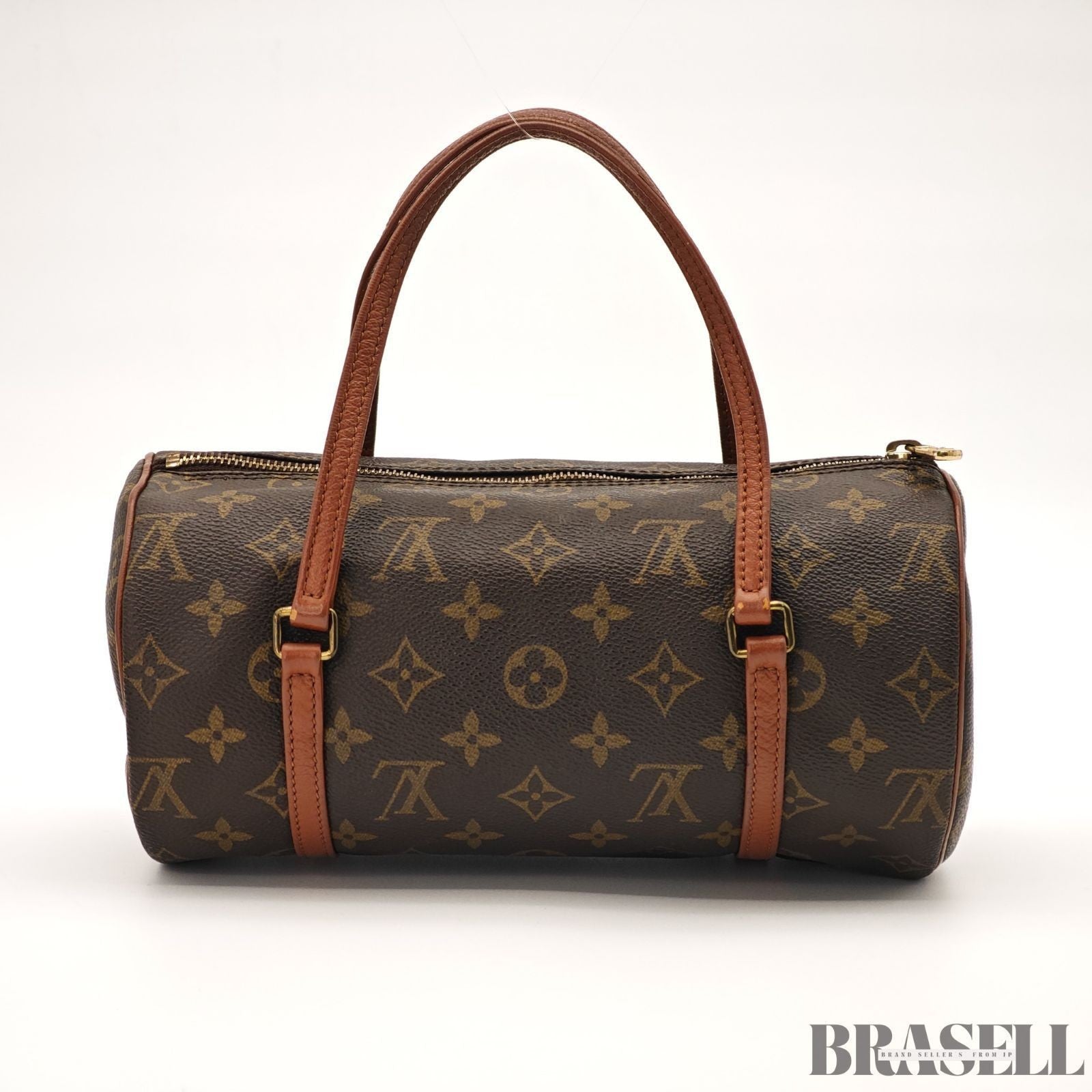 LOUIS VUITTON Monogram Papillon 26 M51366 Women Handbag Mini Boston Bag Brown