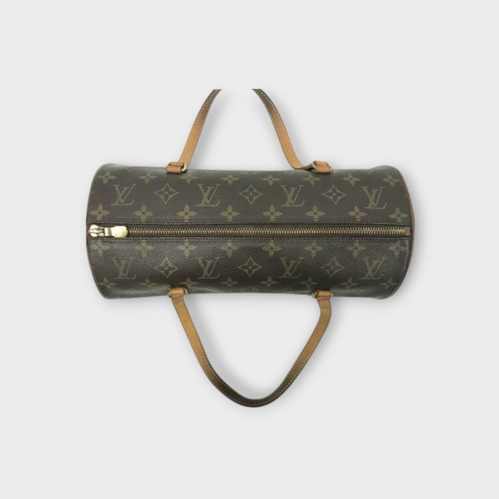 Louis Vuitton M51385 Papillon 30 Monogram Handbag Cylindrical PVC Leather【B】