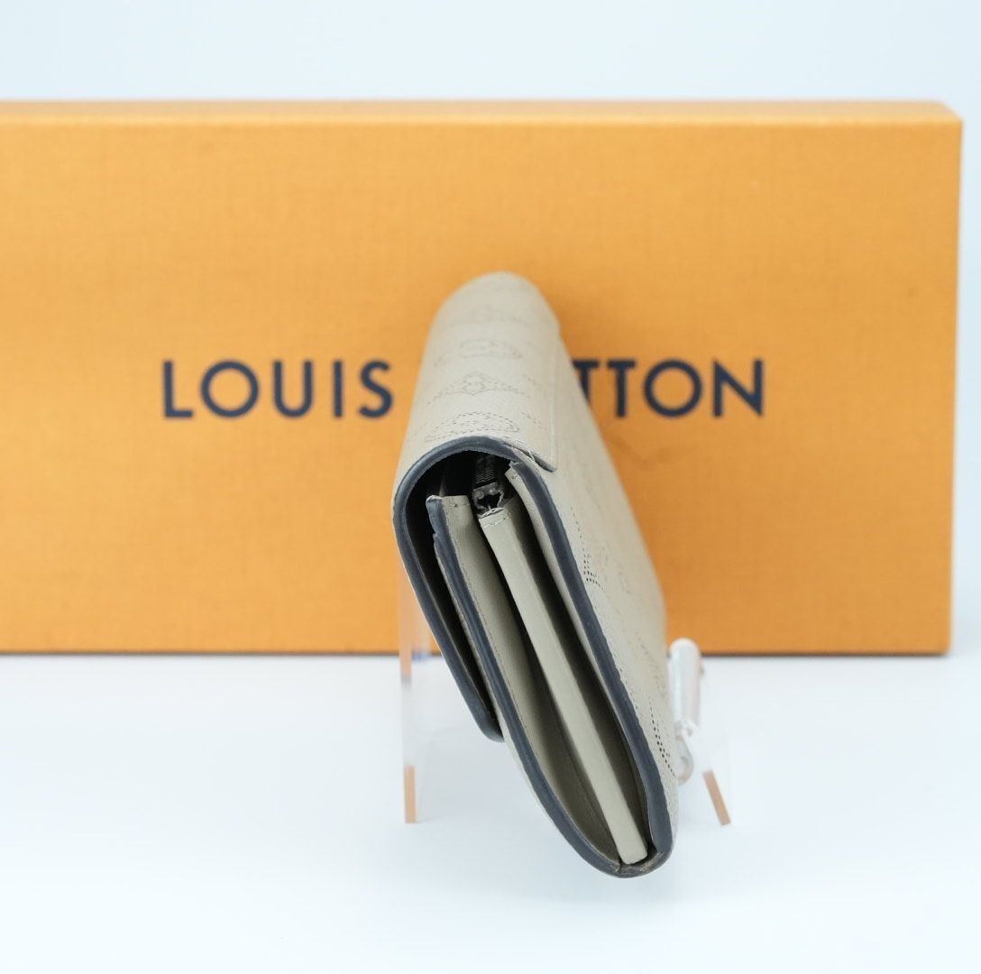 LOUIS VUITTON Mahina Portefeuille Iris Long Wallet M60144 Beige