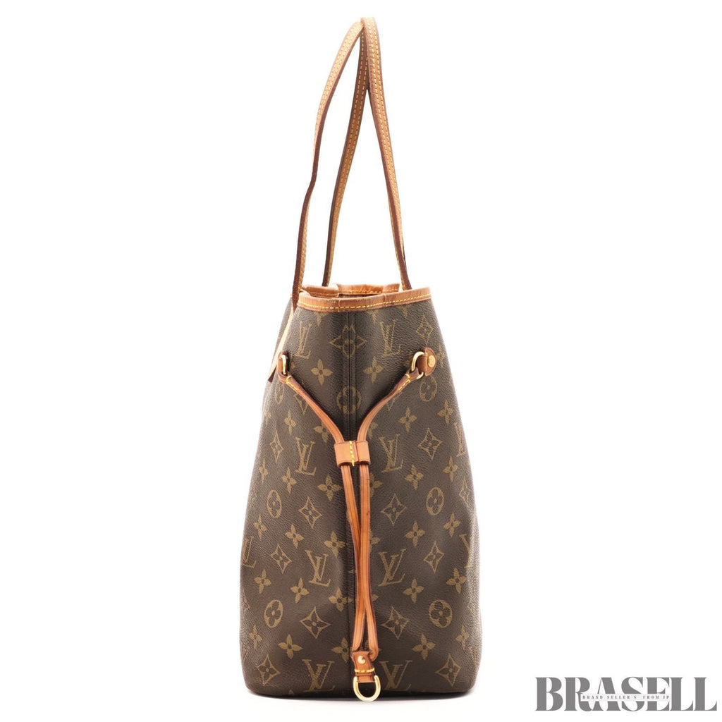 LOUIS VUITTON Neverfull MM M40156 Tote Bag Brown Monogram Canvas Large Women's