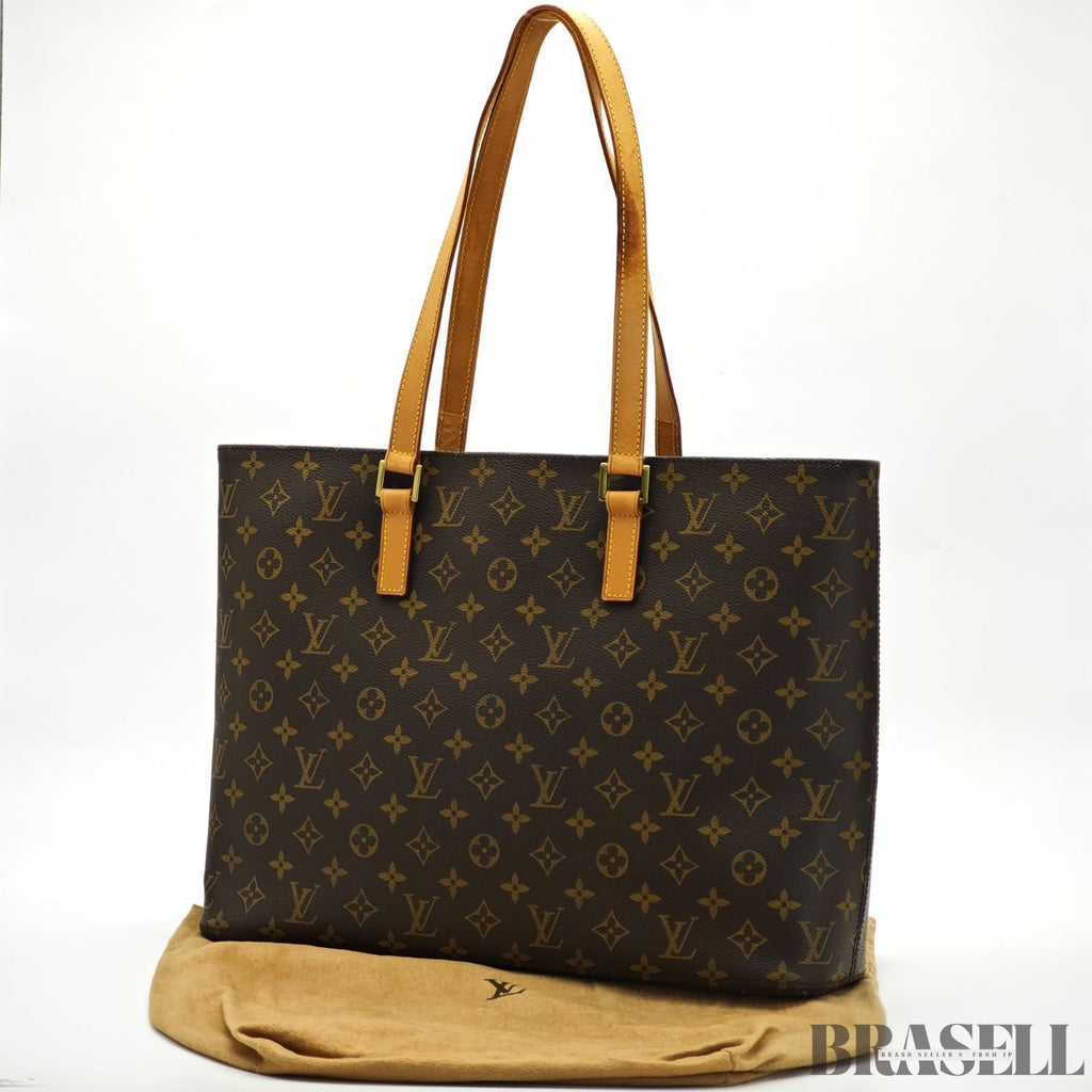 LOUIS VUITTON Luco M51155 Monogram Large Shoulder Tote Bag Brown Women’s