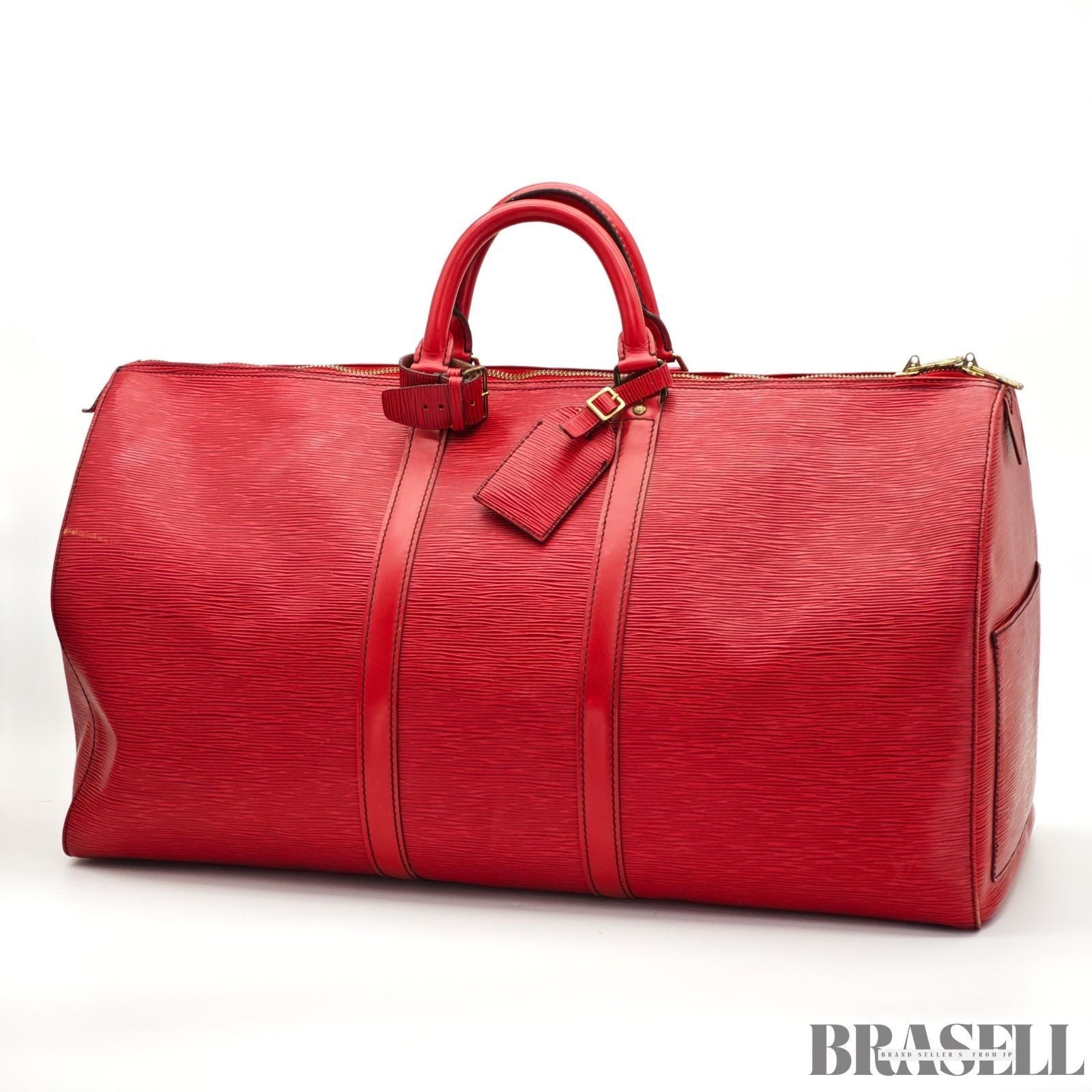 LOUIS VUITTON Keepall 55 M41424 Monogram Travel Boston Bag Brown Unisex