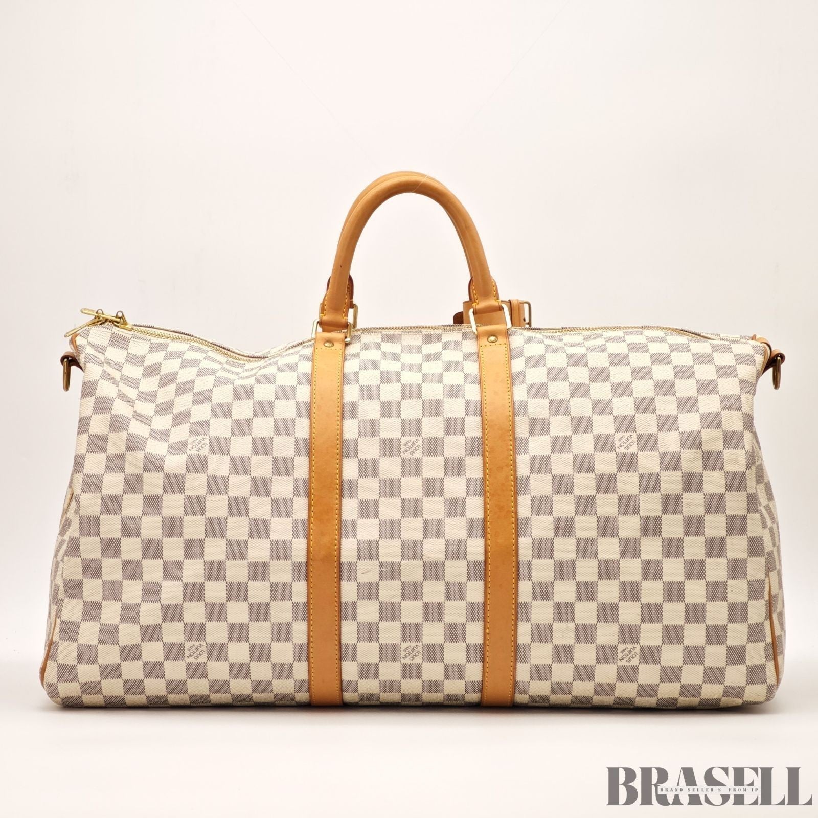 LOUIS VUITTON Keepall Bandouliere 55  Damier Azur N41429 Boston Bag