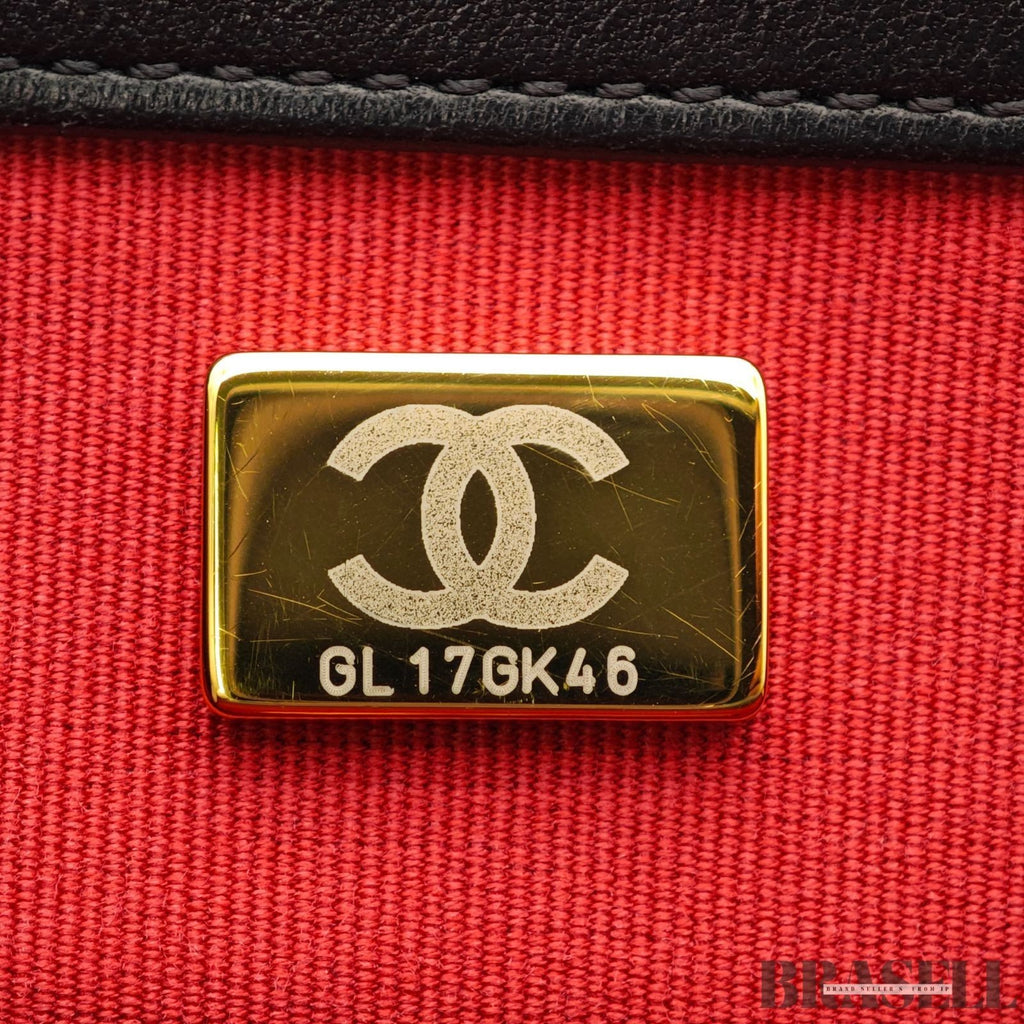 CHANEL 19 Matelasse 2way Chain Shoulder Bag Handbag AS1160 Leather Black