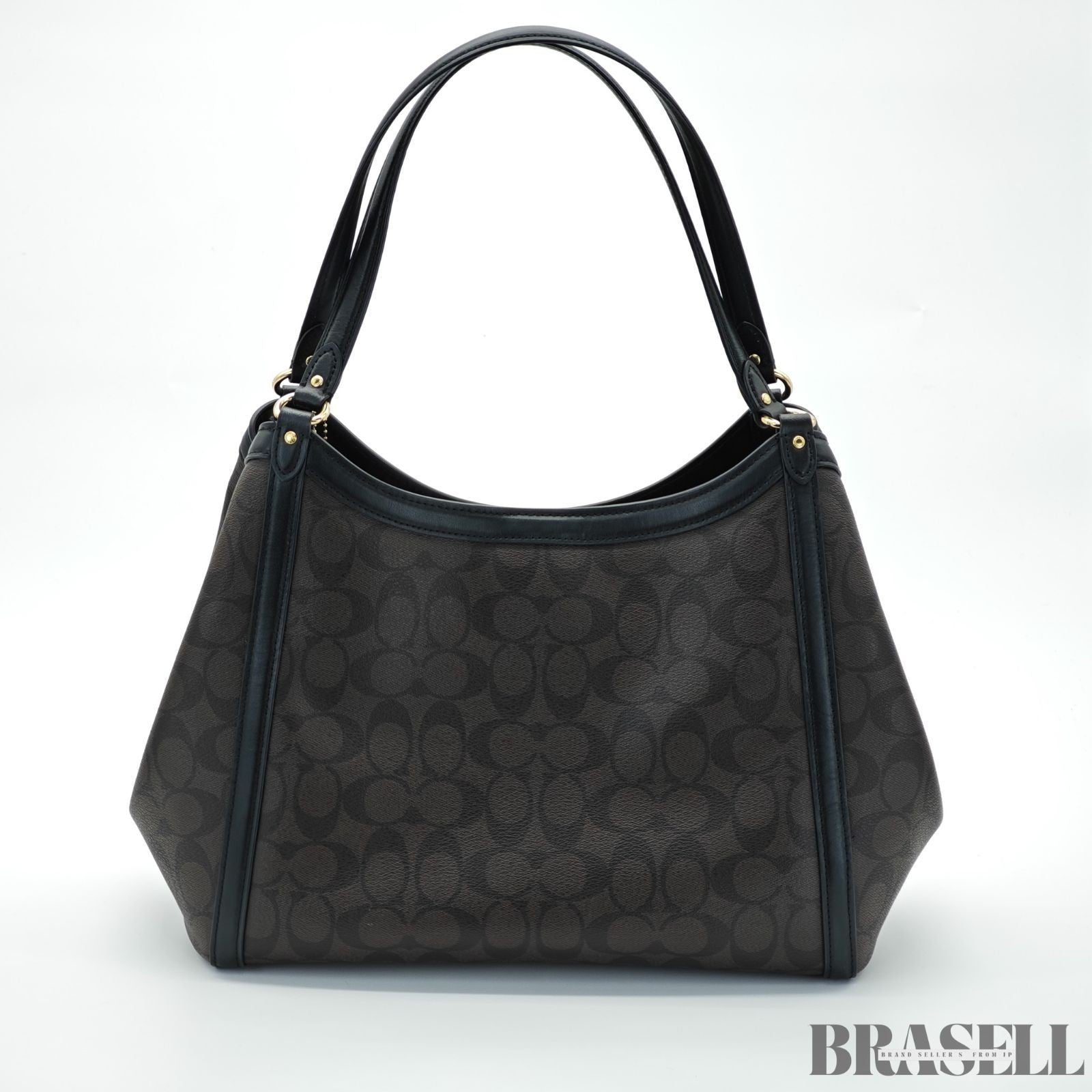 COACH Signature Christy C6232 Handbag Brown Women's