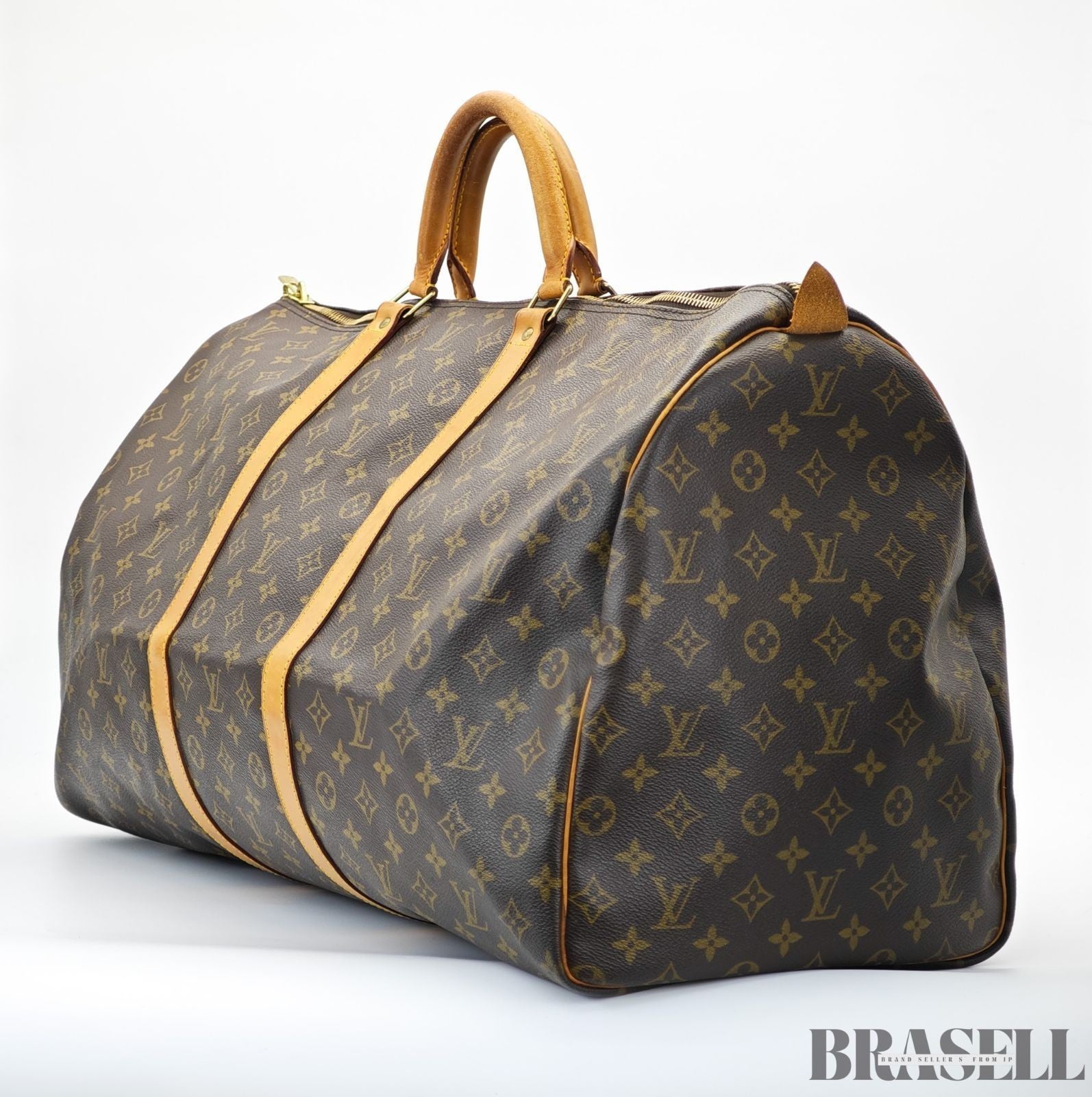 LOUIS VUITTON Keepall 60cm M41422 Boston Bag Large Capacity Marron Gold Hardware