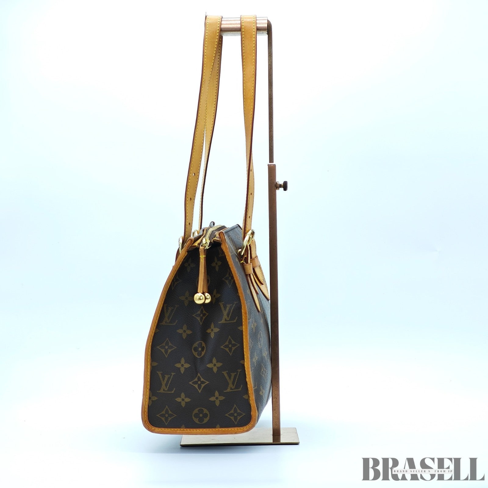 LOUIS VUITTON Popincourt Au Tote Bag Monogram M40007 Canvas Brown