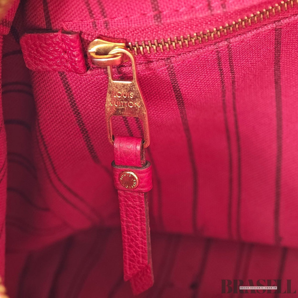 Louis Vuitton Speedy Bandoulière 25 Bag Handbag Monogram Empreinte Red Women’s