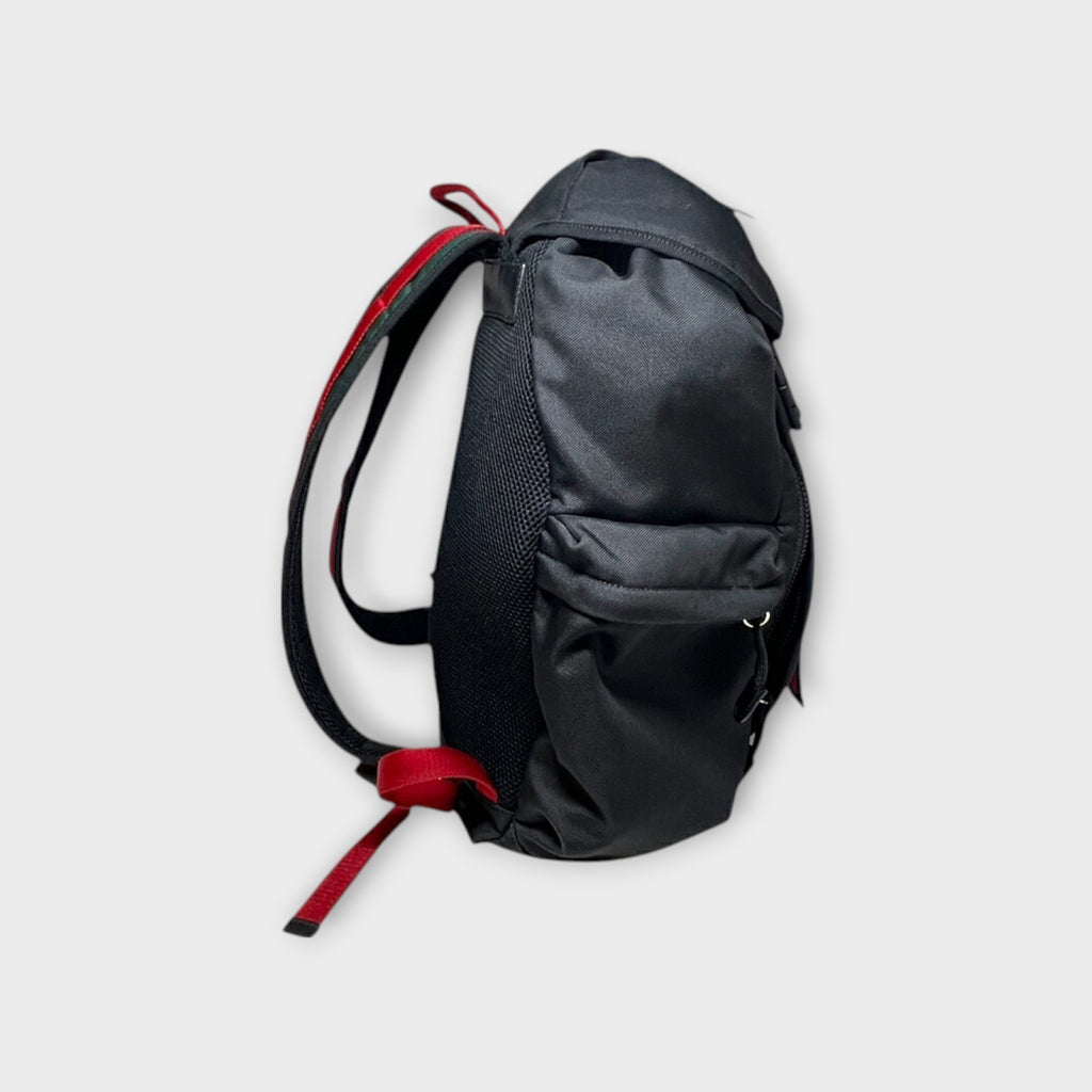 Gucci 429037 Animalier Backpack Canvas Leather Black Web Line Black Tiger 【B】