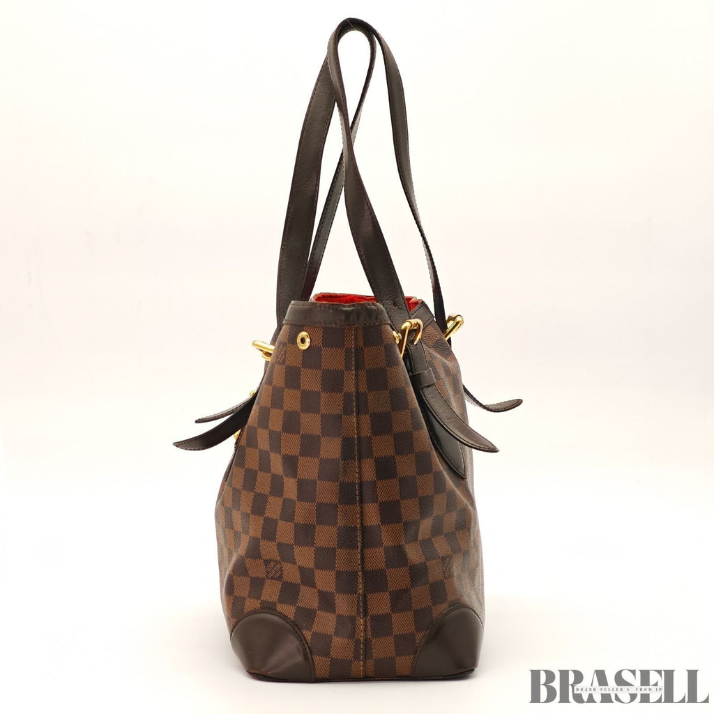 Louis Vuitton Hampstead MM N51204 Handbag Tote Bag Large Capacity Brown