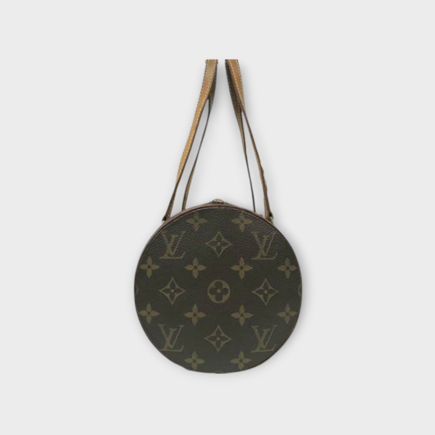 Louis Vuitton M51385 Papillon 30 Monogram Handbag Cylindrical PVC Leather【B】