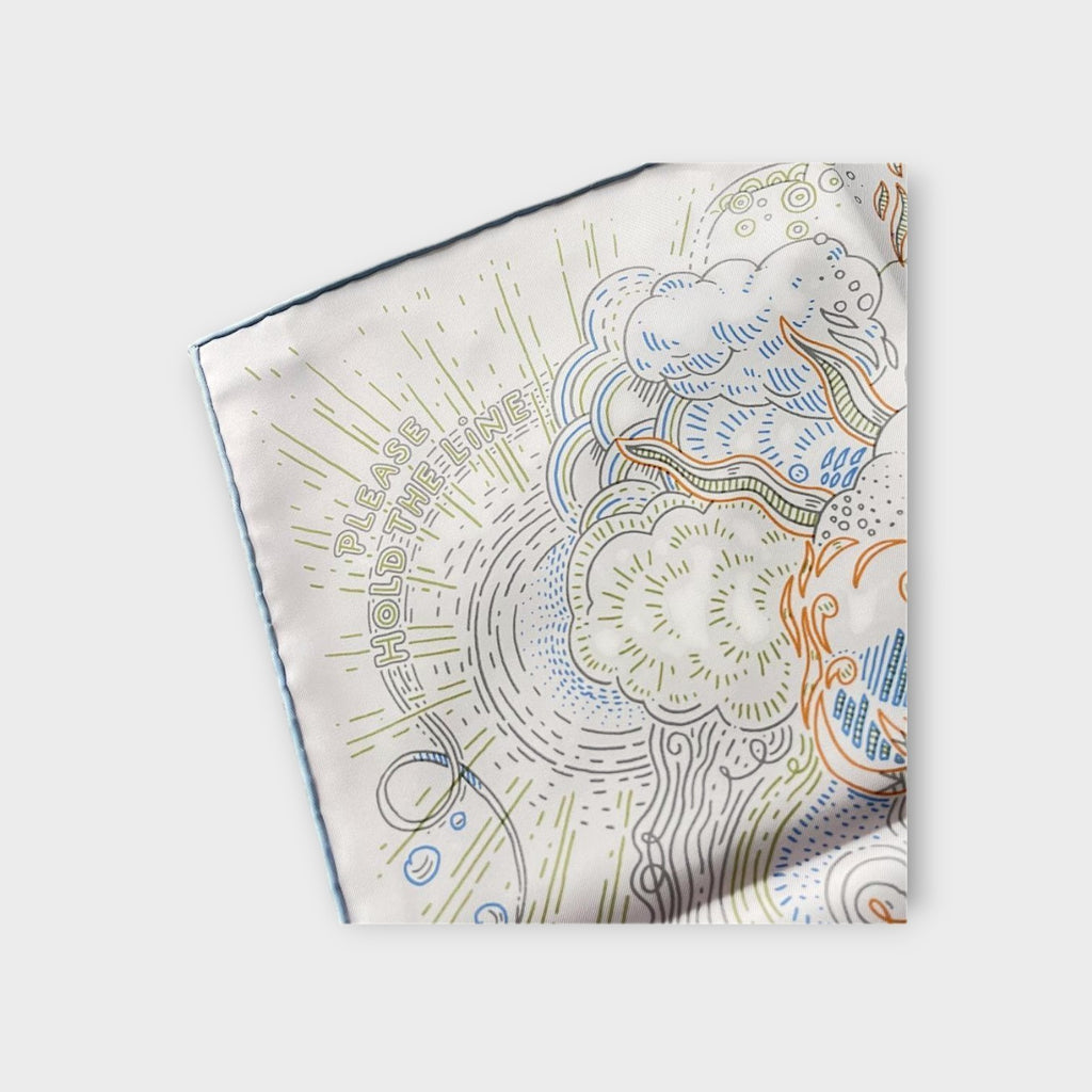 Hermès Carré 90 Please, Hold the Line 2025 100% Silk Square Scarf 【N】