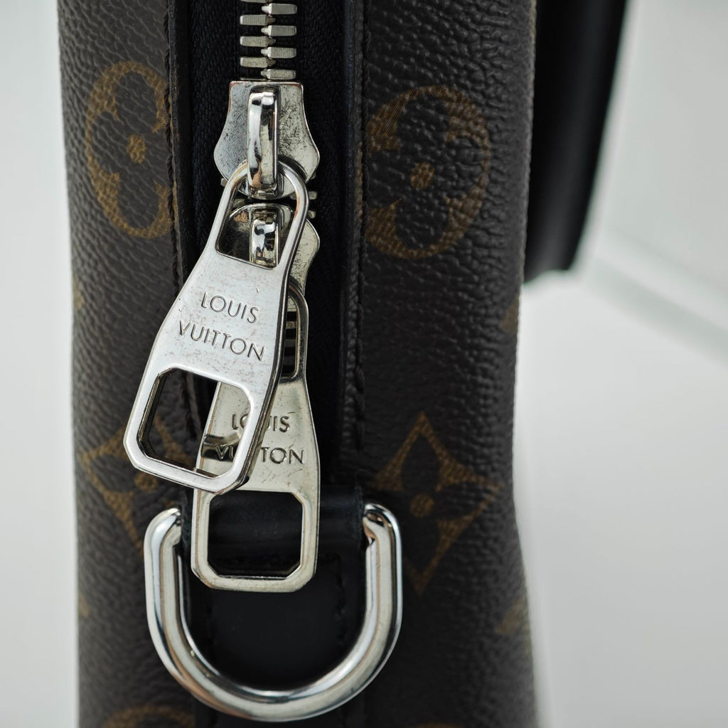 LOUIS VUITTON Monogram Macather PDJ Porte Documan Jour NM Business Bag M54019