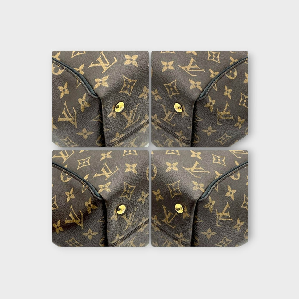 Louis Vuitton Monogram Tournelle PM M44027 2Way Handbag Brown Black 【S】