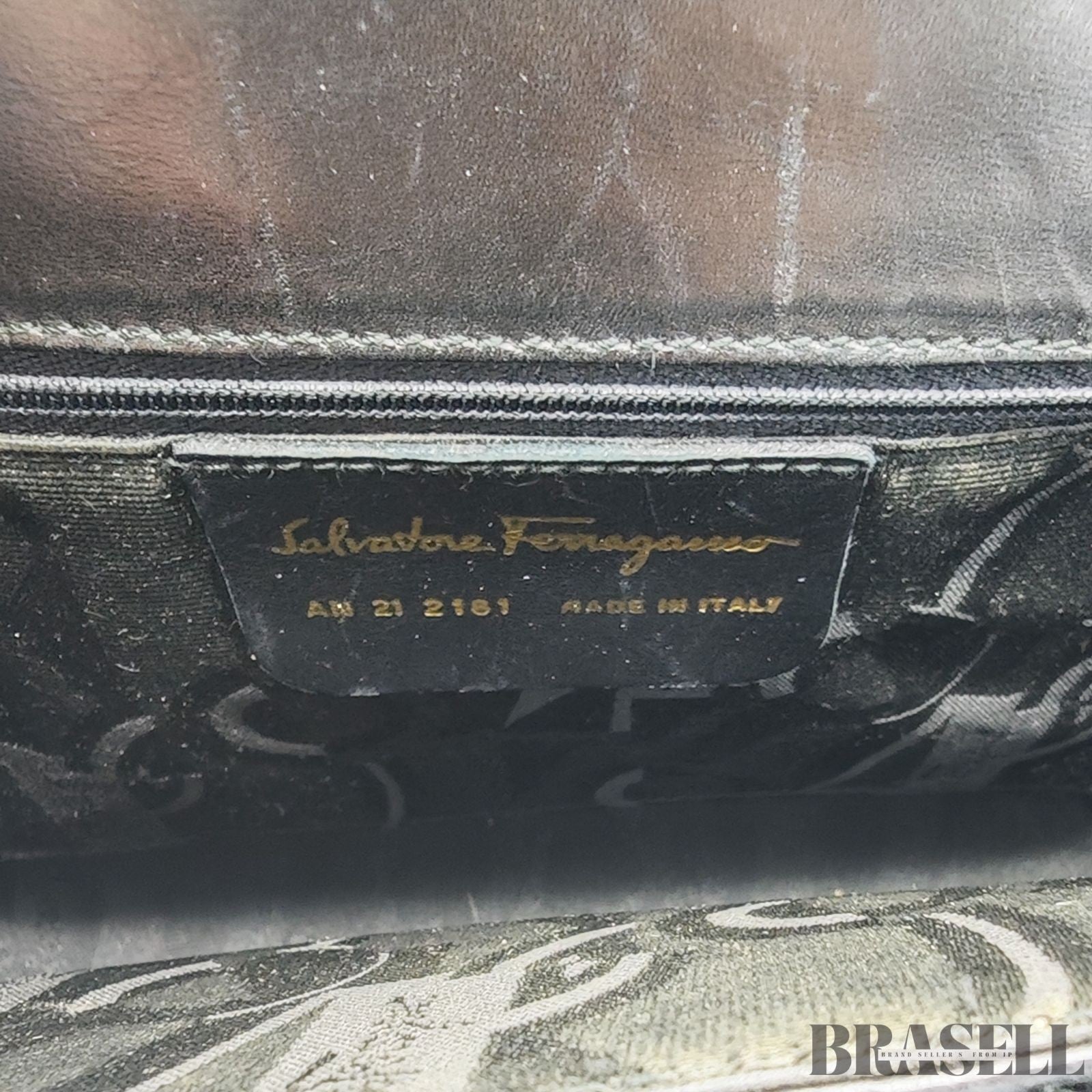 Ferragamo Gancini Shoulder Bag Tote Bag Black Women's Classical