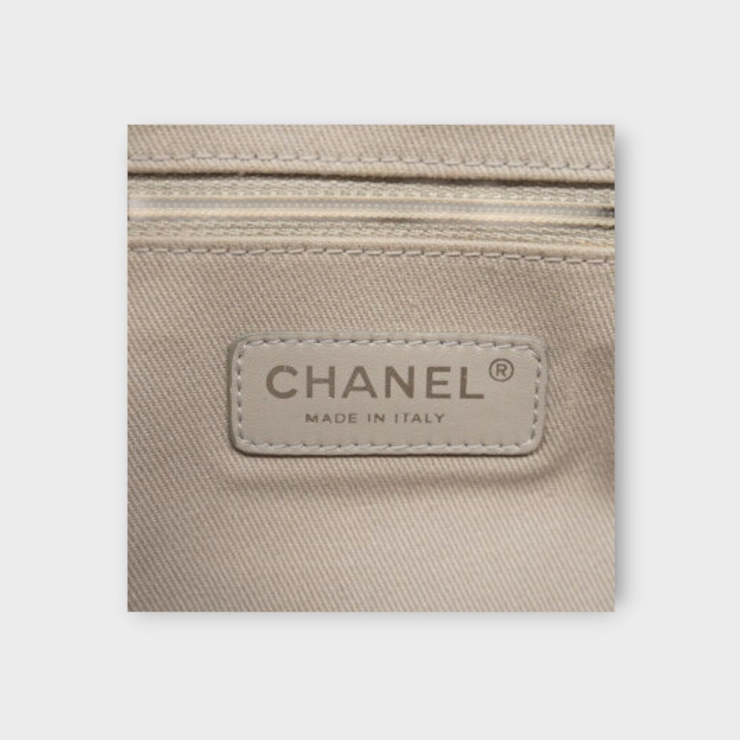 CHANEL Matelassé W Flap  beige Caviar skin women's shoulder bag
