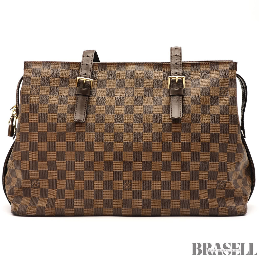 Louis Vuitton Chelsea N51119 Damier Brown Shoulder Bag Tote Bag Large Woman