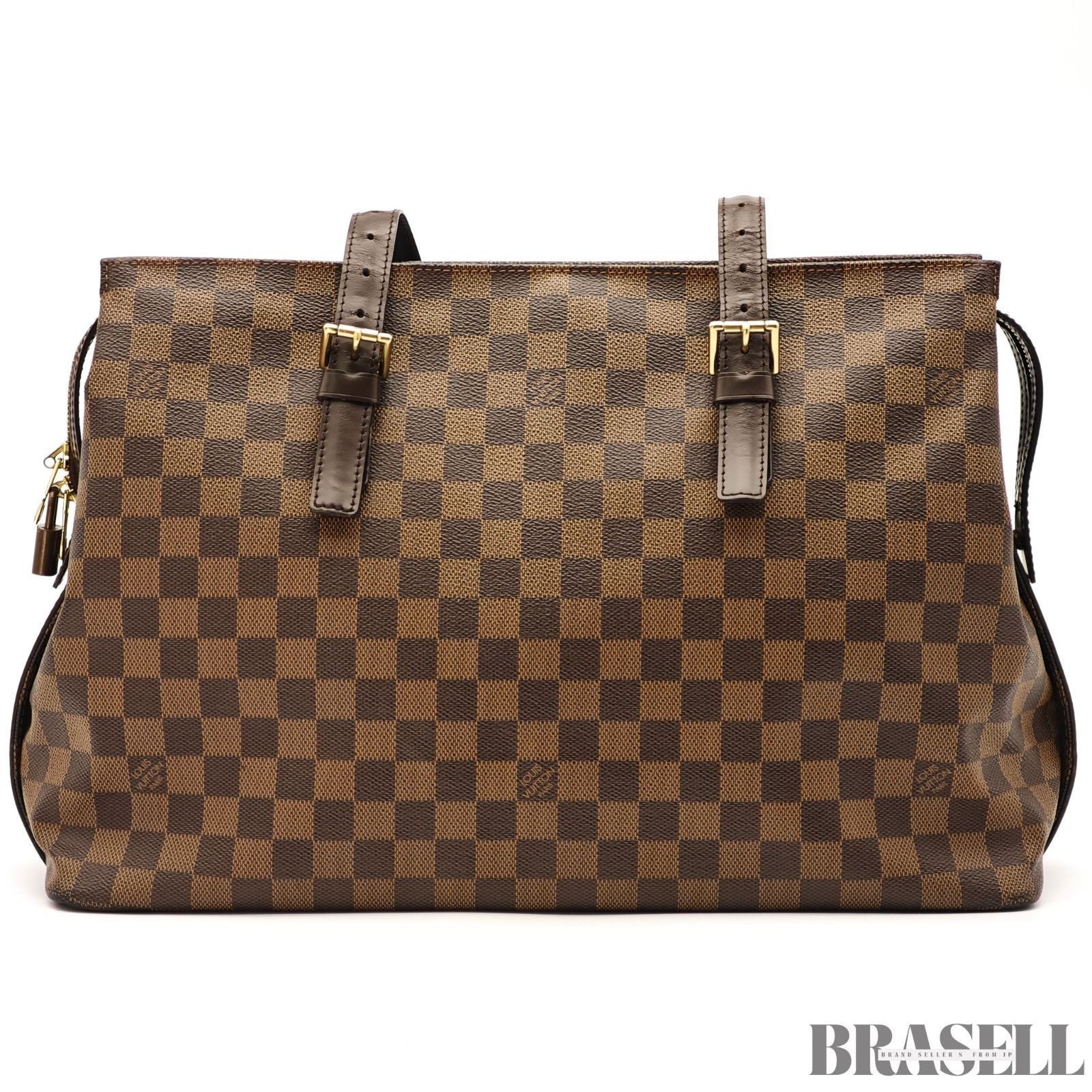 Louis Vuitton Chelsea N51119 Damier Brown Shoulder Bag Tote Bag Large Woman